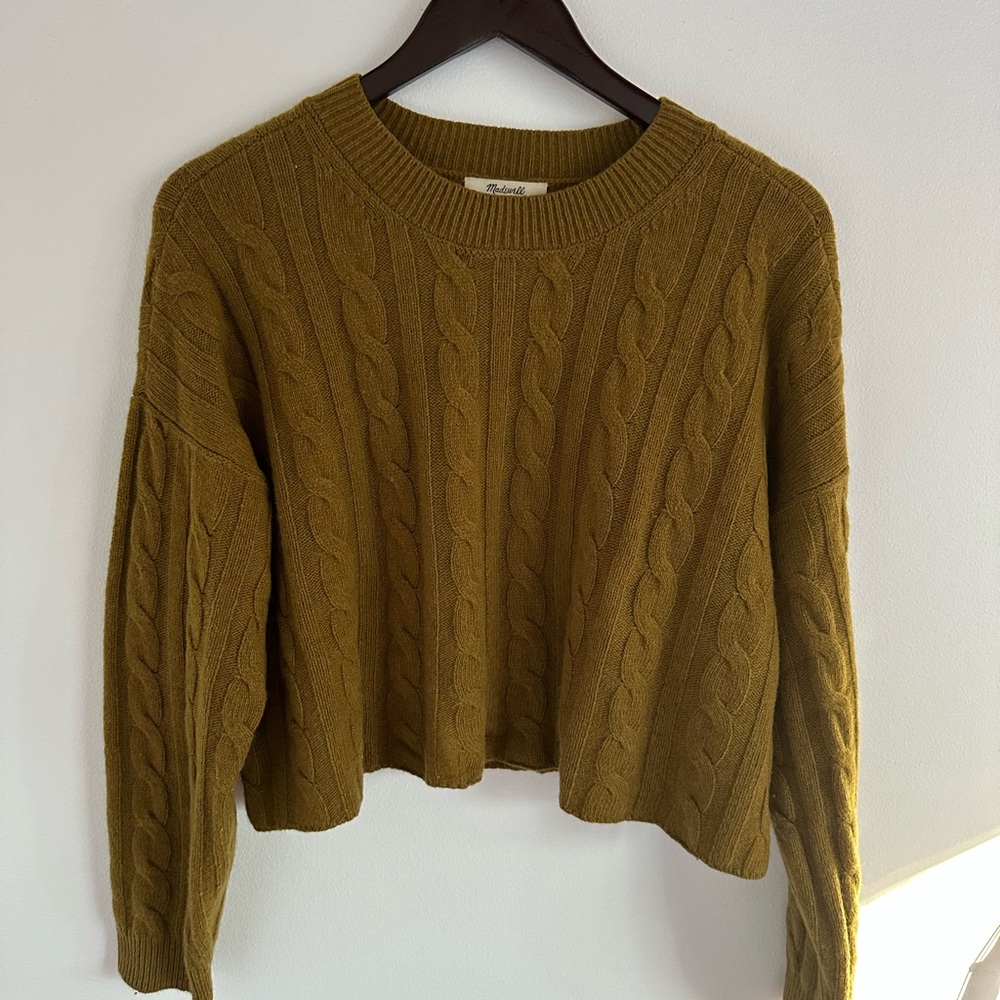 Madewell cropped sweater